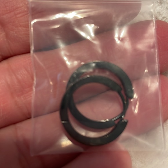 Set of 6 large multicoloured hoop earrings from Morotole NIB - Picture 5 of 9